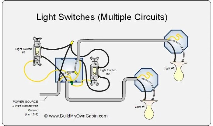 Ways to wire a 4-way switch multiple lights